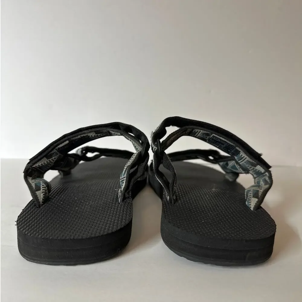 Teva Men's Original Universal Sandals Peaks Black Size 12 Summer Hiking Comfort